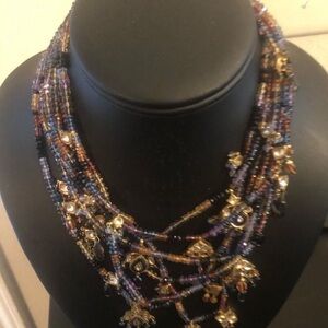 Multi colored sapphire and tourmoulines necklace